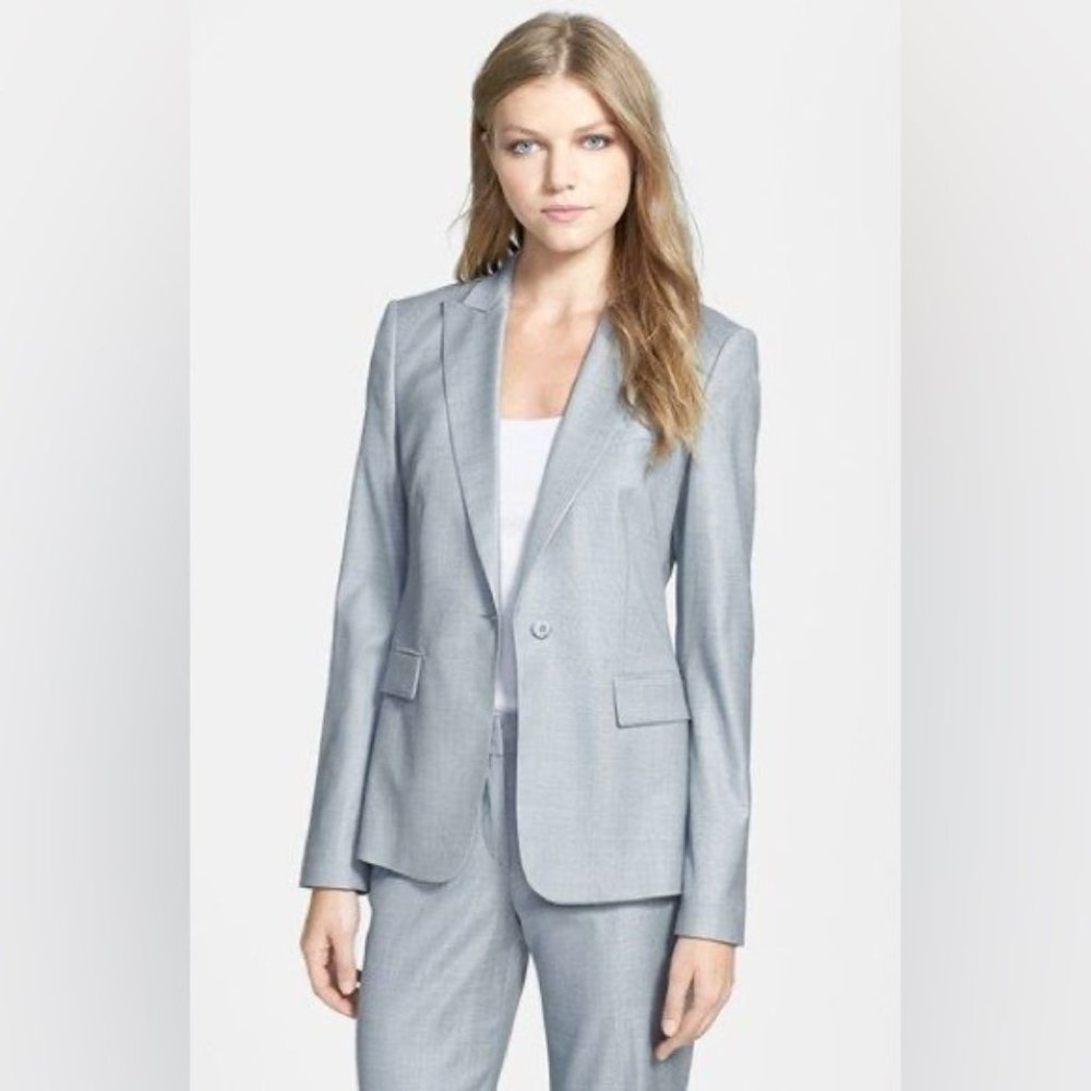 Hugo Boss Light Gray Women's Blazer
